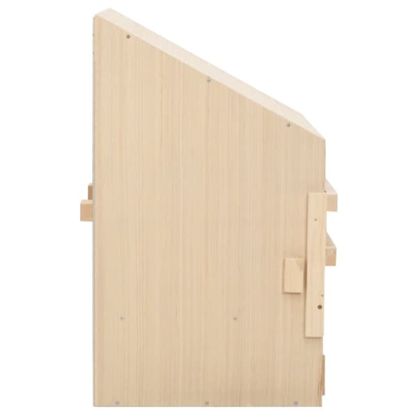 The Living Store Värprede 2 fack 63x40x65 cm massiv furu -  Äggkläckningsmaskiner