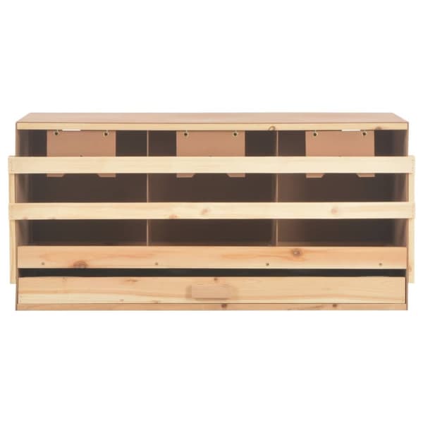 The Living Store Värprede 3 fack 96x40x45 cm massiv furu -  Äggkläckningsmaskiner
