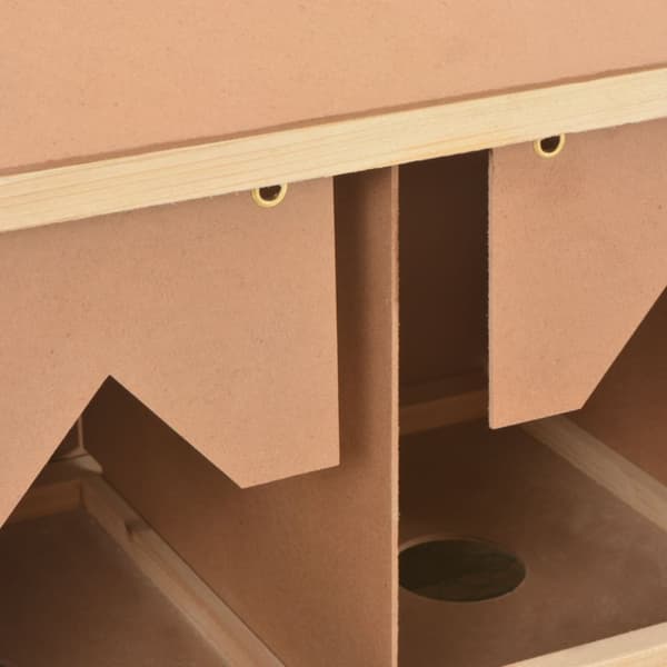 The Living Store Värprede 3 fack 96x40x45 cm massiv furu -  Äggkläckningsmaskiner