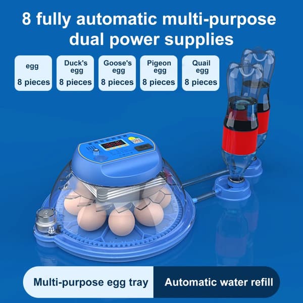 Æg Inkubator, 26 Æg Kapacitet, Fuldautomatisk Funktion,8