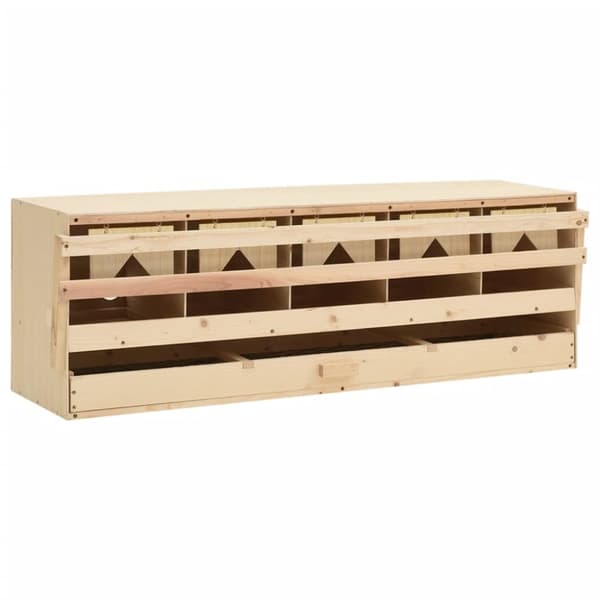 Värprede 5 fack 117x33x38 cm massiv furu