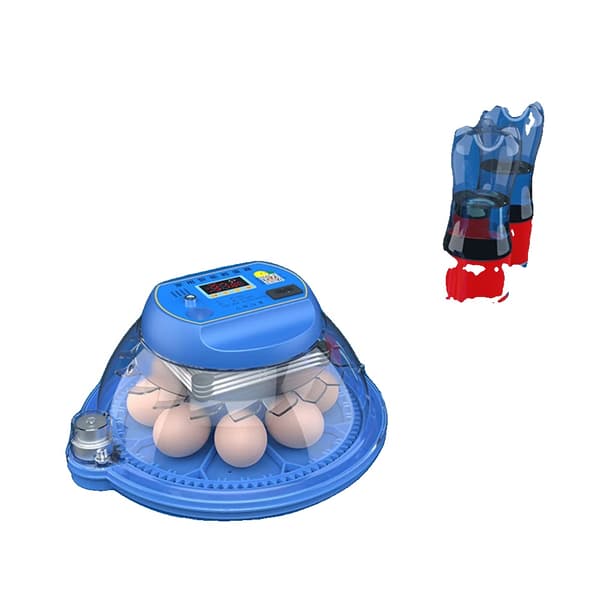 Ägginkubator, Automatisk Äggvändning, Intelligent Temperaturkontroll,8 ägg, EU-kontakt