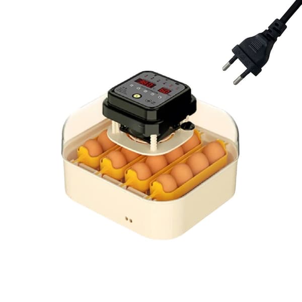 Ägginkubator, Intelligent Fuktighetskontroll, Automatisk Äggvändare,16 ägg