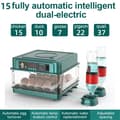 Miniatyrbild 2 av 2: Ägginkubator, Automatisk Temperaturkontroll, Kapacitet för upp till 15 ägg,15 ägg EU-plugg 220v