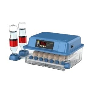 Täysin automaattinen inkubaattori, veden täyttö, sopii kanalle, muovimateriaaleista,EU-pistoke 220v DC 12V, 24munaa
