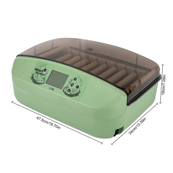Ägginkubator, Automatisk Äggrotation, 32 Ägg Kapacitet, Temperaturkontroll,grön