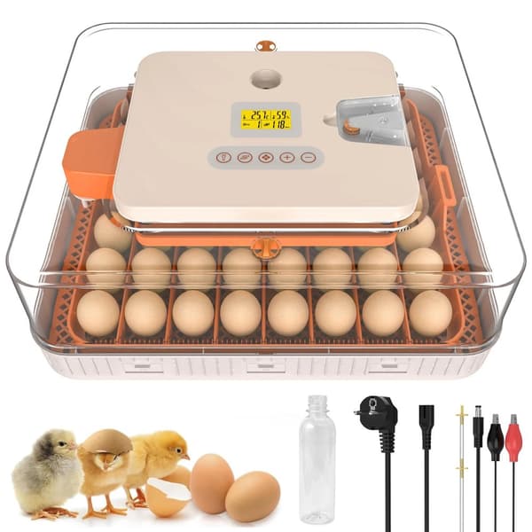 Inkubator, Automatisk Äggvändning, Temperaturkontroll,56 Ägg