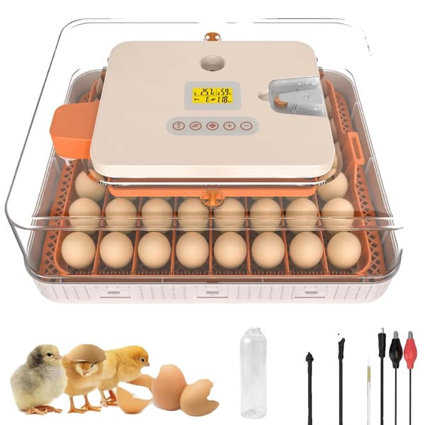 Inkubator, Automatisk Äggvändning, Temperaturkontroll,56 Ägg