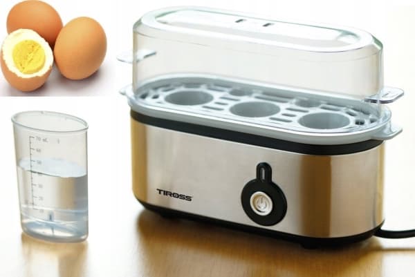 Tiross Egg Cooker Automatic egg cooker for 3 eggs TS-2300 Tiross