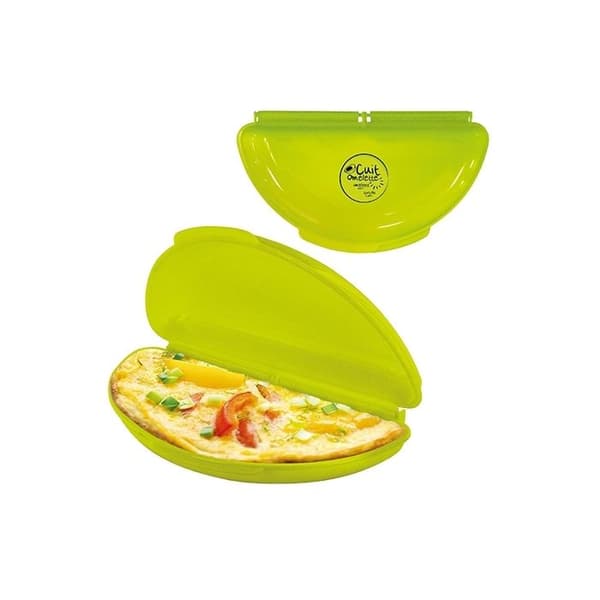 Mikrovågsomelettkokare tillagar mikrovågsugn omelett * Stängda mått: 21 x 11 x 5 cm * Färg: slumpmässigt