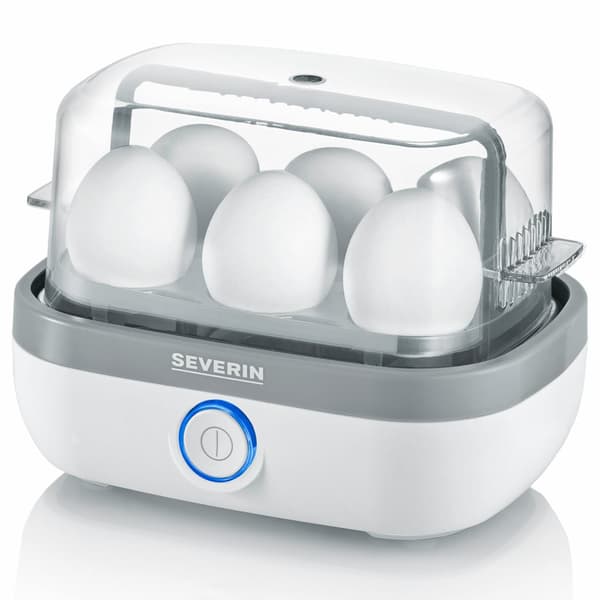 Severin äggkokare 6 ägg vit LED & ljud vit EK3164