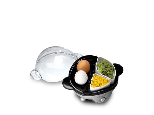 Gastroback 42801 munankeitin, 350 W (musta, hopea)