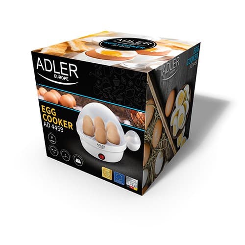 Adler AD4459 æggekoger 7 æg 450 W Hvid
