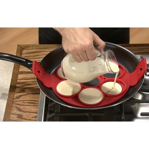 Äggform - Flippin Fantastic - Silikon - Röd - Non-stick - 130 g