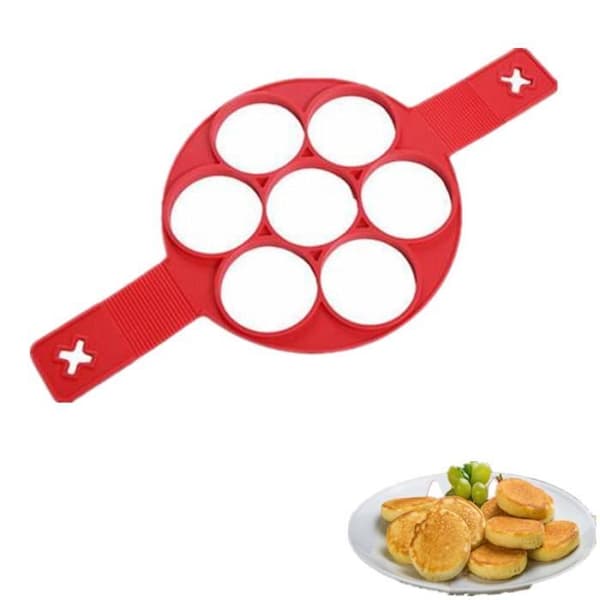 Äggform - Flippin Fantastic - Silikon - Röd - Non-stick - 130 g