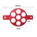 Miniatyrbild 2 av 4: Äggform - Flippin Fantastic - Silikon - Röd - Non-stick - 130 g