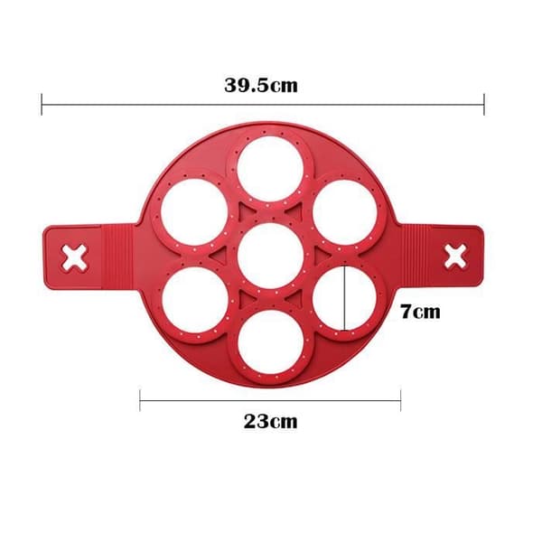 Äggform - Flippin Fantastic - Silikon - Röd - Non-stick - 130 g
