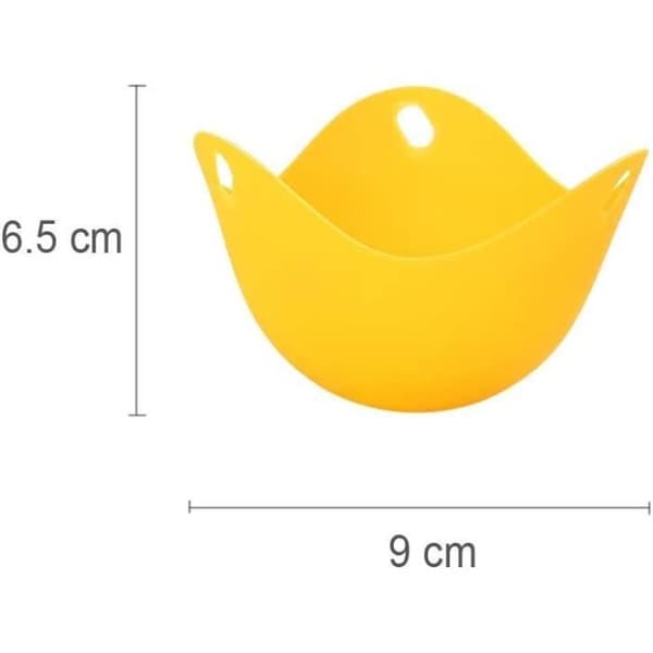 Silikonäggstjuv, 4 st silikonäggstjuv, pocherad äggångare, (grön, blå, röd, orange)