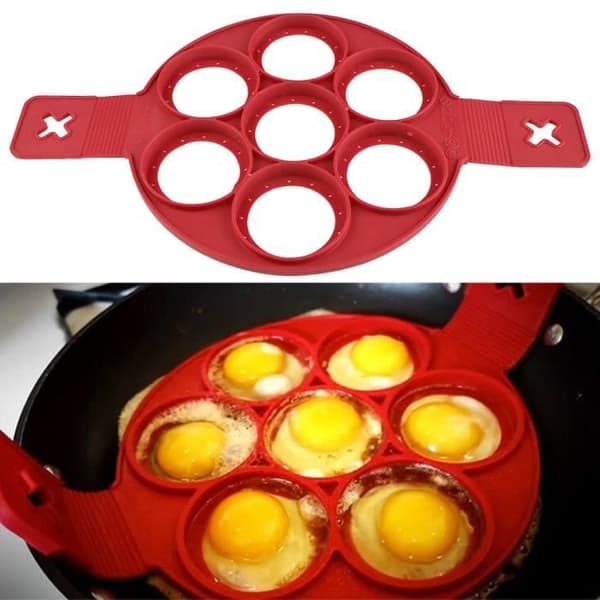 Kakform - Silikon - Rund - Non-stick - 7 delar - Värmebeständig