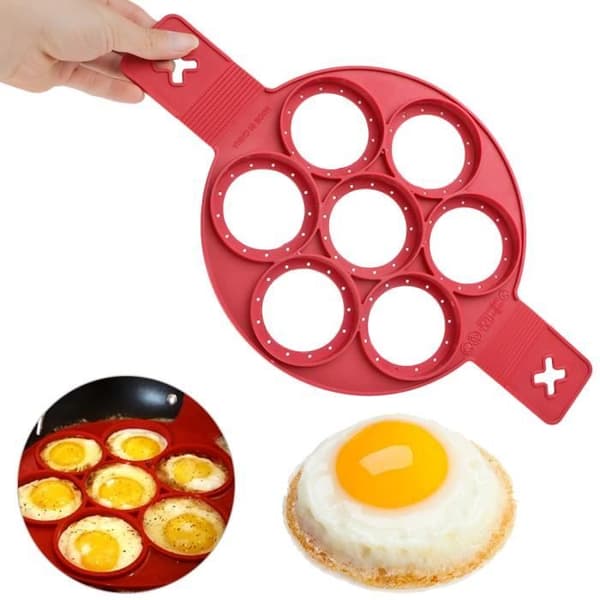 Kakform - Silikon - Rund - Non-stick - 7 delar - Värmebeständig