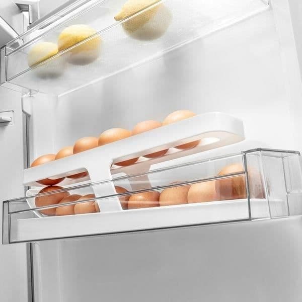 Äggdistributör - EUROWEB - Två nivåer - Plast - Vit - 14 ägg