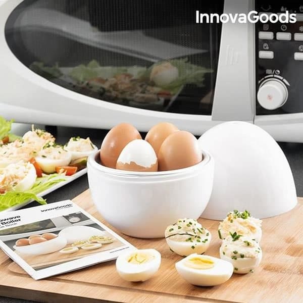 Äggkokare - InnovaGoods - Boilegg - Aluminium och PP - Kapacitet 4 ägg - Funktionell design