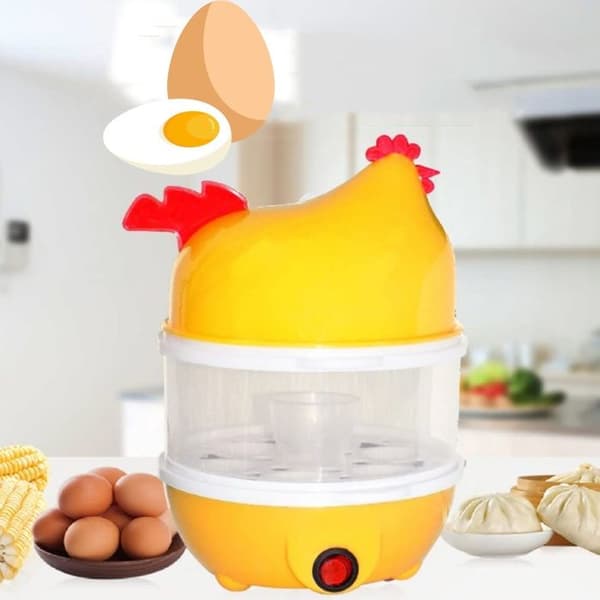 TD® Egg steamer mini multifunktions äggkokare hushålls äggkokare automatisk avstängning dubbellager äggkokare