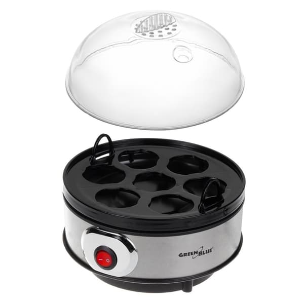 GreenBlue automatisk äggkokare, 400W effekt, upp till 7 ägg, mätkopp, 220-240V~, 50 Hz, GB572