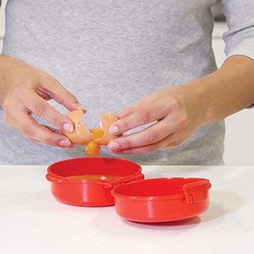 Mikrobläckäggkokare - Sistema - SI1117 - Röd - Plast - Ångventil
