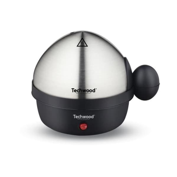 Äggkokare - TECHWOOD - Lagar 7 mjukkokta ägg - Lagar 4 stekta ägg - Rostfritt stål - 350W