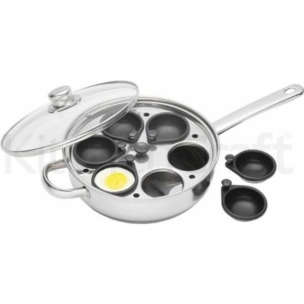 KIYCHEN CRAFT Sautépanna i rostfritt stål/äggpoach 28cm