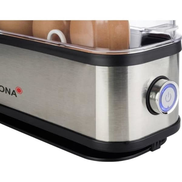 Äggkokare - KORONA - 25304 - 1 till 3 ägg - 210 watt - Silver/Svart