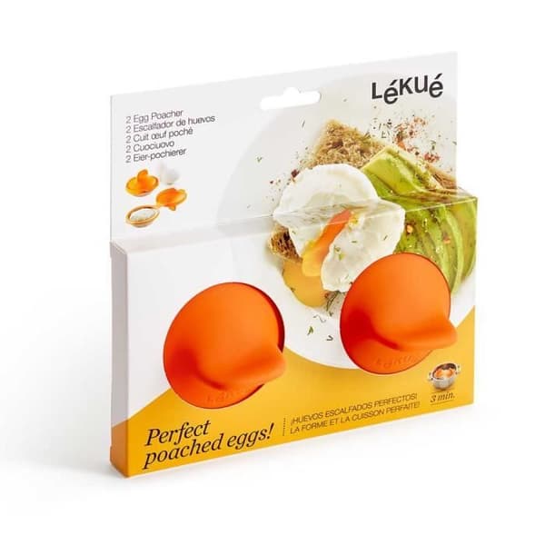 LEKUE Pocherad äggkokare i silikon X2