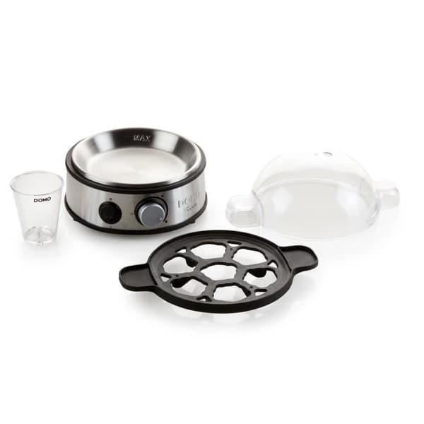DOMO-munankeitin - 400 W DO9142EK - Indikaattorit - Ruostumaton teräs - Jopa 7 munalle