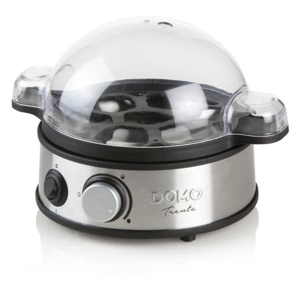DOMO-munankeitin - 400 W DO9142EK - Indikaattorit - Ruostumaton teräs - Jopa 7 munalle