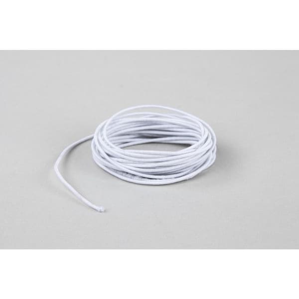 Elastisk tråd Vit Ø 2 mm Kort 5 m