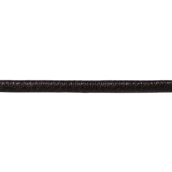 Cordon platta Syntetiskt läder Metallisk Antracit 3mm 2m