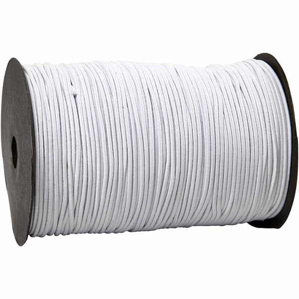 Elastiskt Snöre 2 mm - 250 m - Vit