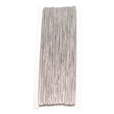 Halsbandssnodd elastisk, 1 mm, 50 meter, Silver