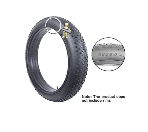 KETELES Fat bike Dæk 26×4,0 / 20×4,0 Fat bike Tire 26×4.0