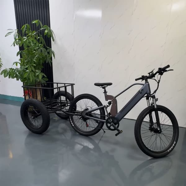 Lamtier KM200 elektrisk cykeltrailer, egnet til elcykler med en motoråbning på 175 mm