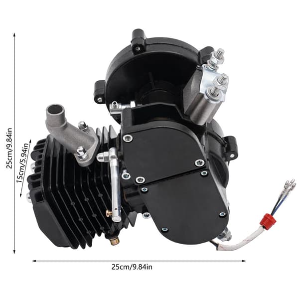 2-takts cykelmotor kit, 80cc motor, 1,65 HK effekt, energivenlig