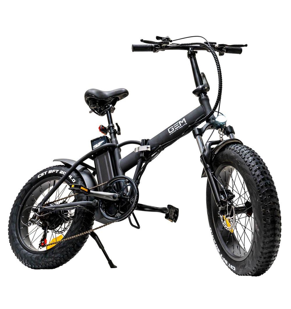 Gemproducts Hopfällbar Elcykel 20” aluminiumram, låg vikt, löstagbart litiumbatteri, 250W borstlös motor, 6-växlad Shimano