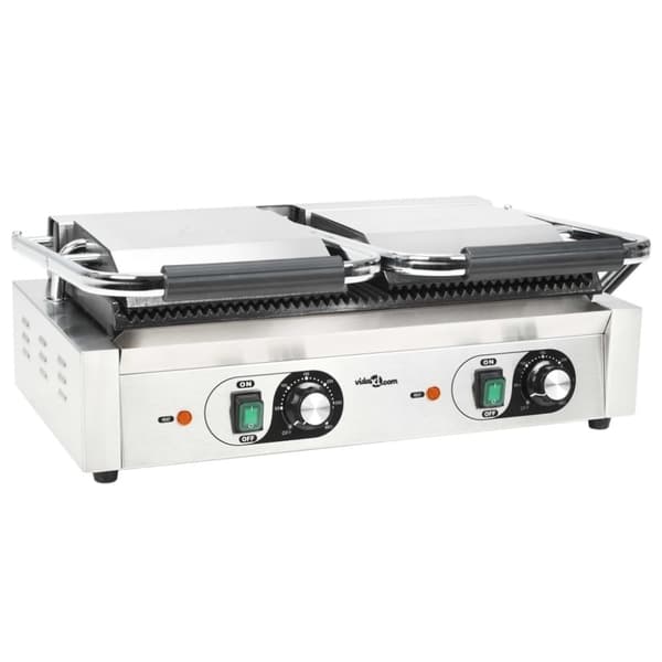 vidaXL Kaksoisparilagrilli 3600 W 57x30,5x20 cm