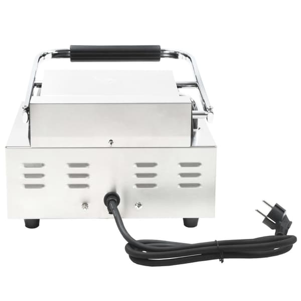 vidaXL rillet paninigrill rustfrit stål 1800 W 31x30,5x20 cm