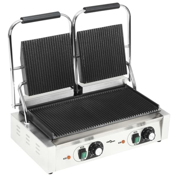 vidaXL Paninigrill dubbel 3600 W 57x30,5x20 cm