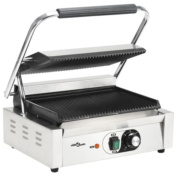 vidaXL Paninigrill riflet 2200 W 43x30,5x20 cm
