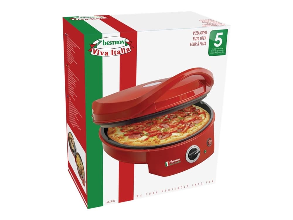 Bestron Viva Italia APZ400 - Pizzaugn/grill - 1,8 kW