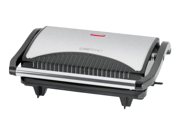 Clatronic MG 3519, Musta, Hopea, Ruostumaton teräs, Suorakulmainen, 230 x 145 mm, Saranakansi, 700 W