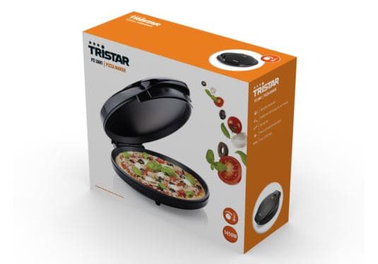 Tristar PZ-2881, 1 pizza(s), 30 cm, svart, 1450 W, 2,5 kg, 373 mm